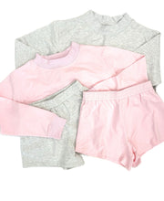 Load image into Gallery viewer, Mock Neck Terry Sweatshirt Short Set
