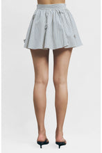 Load image into Gallery viewer, Flower Appliqué Stripe Mini Skirt
