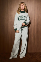 Load image into Gallery viewer, Striped Knit Drawstring Wide Leg Pants
