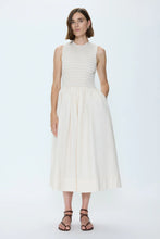 Load image into Gallery viewer, Gladys Smocked Bodice Dress Oyster Shell
