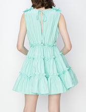Load image into Gallery viewer, V Neck Ruffled Mini Dress
