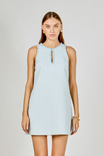 Load image into Gallery viewer, Powder Blue Textured Mini Dress

