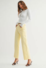 Load image into Gallery viewer, Utility High Rise Wide Leg Yellow
