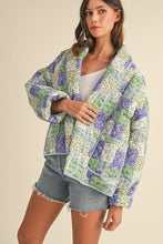 Load image into Gallery viewer, Quilted Mardi Gras Jacket
