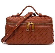 Load image into Gallery viewer, Zipper Satchel Woven Tote
