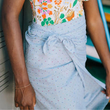 Load image into Gallery viewer, Blueberry Swiss Dot Sarong

