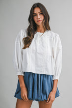 Load image into Gallery viewer, Lace Pintuck Blouse
