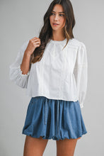 Load image into Gallery viewer, Lace Pintuck Blouse
