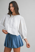 Load image into Gallery viewer, Lace Pintuck Blouse

