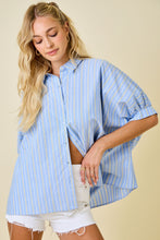 Load image into Gallery viewer, Striped Oversized Button Down

