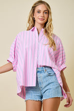 Load image into Gallery viewer, Striped Oversized Button Down
