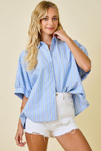 Load image into Gallery viewer, Striped Oversized Button Down
