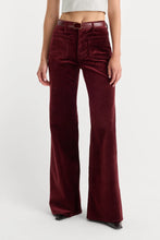 Load image into Gallery viewer, Velvet Good Wait Palazzo Pant Berry Noir
