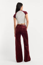 Load image into Gallery viewer, Velvet Good Wait Palazzo Pant Berry Noir
