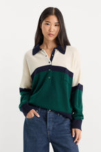 Load image into Gallery viewer, Oversized Rugby Sweater Forest Green
