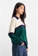 Load image into Gallery viewer, Oversized Rugby Sweater Forest Green
