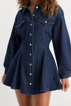 Load image into Gallery viewer, Weightless Fit and Flare Denim Dress
