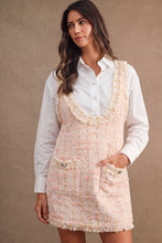 Load image into Gallery viewer, Tweed Mini Dress And Button Down Shirt Set
