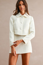 Load image into Gallery viewer, Tweed Crop Jacket and Mini Skort Set
