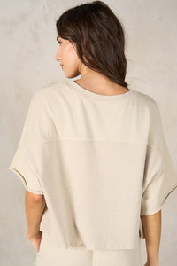 Boxy Half Sleeve Top Set with Short