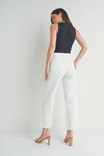 Load image into Gallery viewer, White Slim Wide Leg Jean
