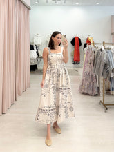 Load image into Gallery viewer, Cream Floral Print Midi Dress
