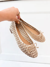 Load image into Gallery viewer, Woven Net Ballet Flat
