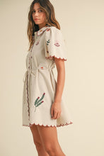 Load image into Gallery viewer, Embroidered Shirt Dress
