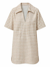 Load image into Gallery viewer, Check Denim Pocket Dress
