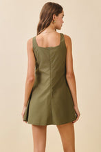Load image into Gallery viewer, A Line Floral Detail Mini Dress
