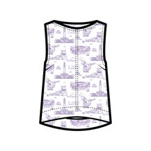 Load image into Gallery viewer, The Team Toile Denim Tank | LSU
