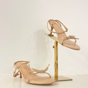 Ankle Strap Bow Kitten Heel