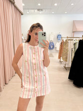 Load image into Gallery viewer, Striped Gold Button Mini
