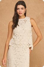 Load image into Gallery viewer, Floral Crochet Midi Skirt Set
