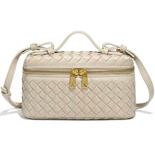 Load image into Gallery viewer, Zipper Satchel Woven Tote
