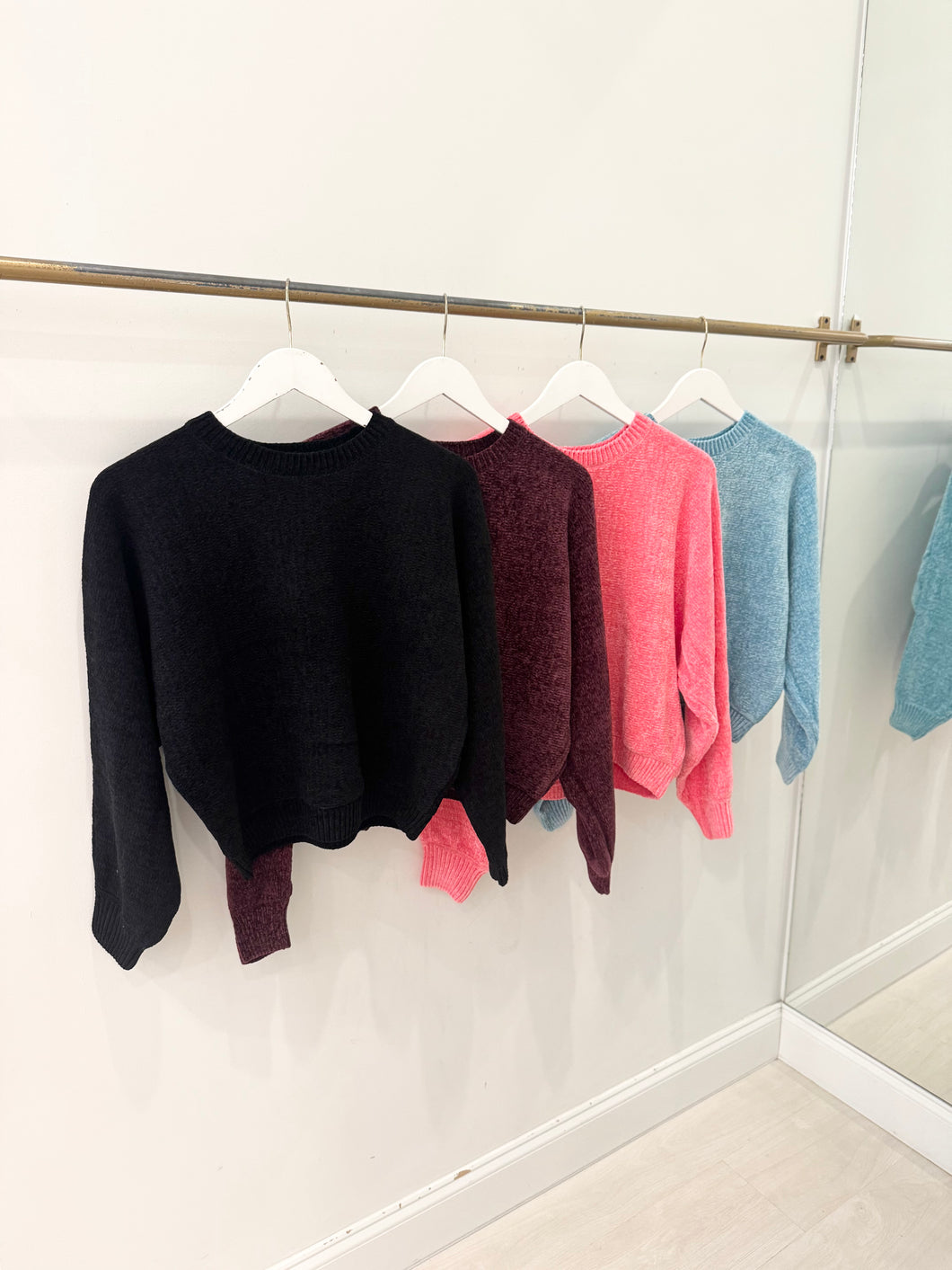 Super Soft Chenille Crewneck Sweater