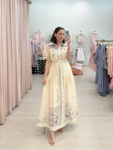 Load image into Gallery viewer, Butter Floral Yellow Midi Dress
