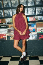 Load image into Gallery viewer, Plaid Halter Neck Bubble Mini
