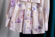 Load image into Gallery viewer, Floral Belted Long Sleeve Shirt Dress
