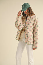 Load image into Gallery viewer, Floral Shearling Jacket
