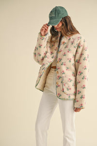 Floral Shearling Jacket