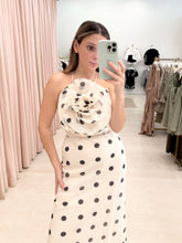 Load image into Gallery viewer, Polka Dot Flower Maxi Dress
