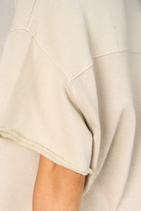 Boxy Half Sleeve Top Set with Short