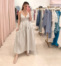 Load image into Gallery viewer, Haisley Stripe Midi Spaghetti Strap Dress
