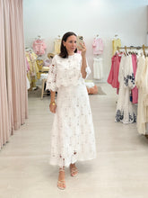 Load image into Gallery viewer, Flower Lace Midi Skirt &amp; Top Set
