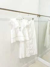 Load image into Gallery viewer, Flutter Sleeve Poplin Midi Skirt Set
