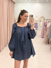 Load image into Gallery viewer, Striped Babydoll Ribbon Tie Mini
