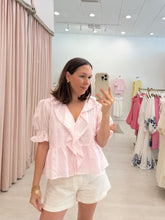 Load image into Gallery viewer, Pink Maisie Ruffle Top
