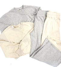 Load image into Gallery viewer, Matching Rib Sweatshirt and Pant Set
