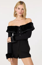 Load image into Gallery viewer, Tabathia Faux Fur Trim Sweater

